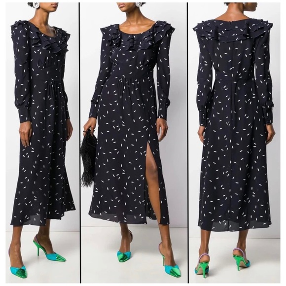 *Replica/Not Authentic* Alessandra Rich Dress Kate Middleton midi dress - Picture 3 of 10